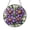 Acrylic 3.5 Inch, variant on Stained Glass Aster Blossom Window Suncatcher, September Birth Flower Inspired Hanging Decor Gift