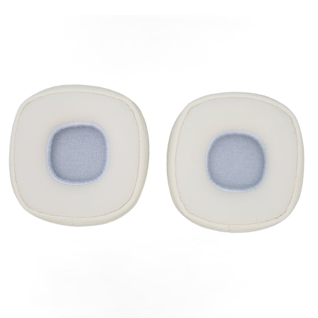 Almohadillas de repuesto para auriculares MAJOR III, espuma viscoelástica, de cuero proteico, color blanco