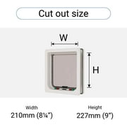 Cat Mate Large Cat/Dog Flap-White