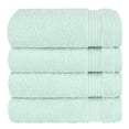 thumbnail image 4 of Cotton Paradise 100% Cotton Turkish 4 Piece Hand Towel Set, Soft Absorbent Face Towels Clearance Set, Mint, 4 of 6