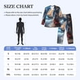 thumbnail image 2 of Mens Pajamas Set - Ocean Breeze And Sail Comfy Long Sleeve Button Up Pajama Sets for Men 2 Piece, Soft Sleepwear Nightwear Pjs Lounge Sets for Men with Pockets, 2 of 5