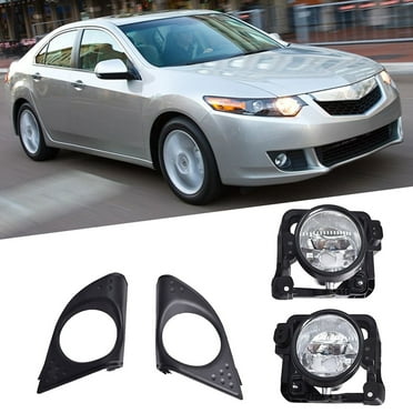 Fog & Driving Lights For Acura RLX Pair Of Fog Light Assemblies For 2009-2010 Acura TSX - Left & Right Sides 2009 2010 Acura TSX Front Fog Light Assembly Pair Labwork - Foto 5