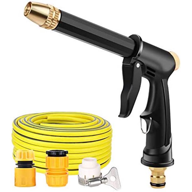 Garden Hose Nozzle Car Wash Gun Portable HighPressure Water Gun for