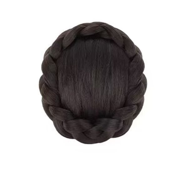Aellinatey Braided Hair Bun Wigs Braids Hair Extensions for Girls Photography