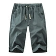 thumbnail image 3 of XIYON Men's Casual Pants Mens Fashion Casual Solid Color Pants Calf Length Trousers Breathable Loose, 3 of 6
