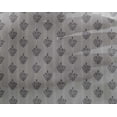 thumbnail image 4 of oneOone Georgette Viscose Fabric Stripe & Floral Block Printed Fabric 1 Yard 42 Inch Wide, 4 of 4