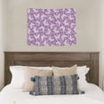 thumbnail image 4 of Kdxio Purple Butterflies Floral Wall Hanging Tapestries Banner For Bedroom College Dorm Home Living Room Party Decor 29X37 In, 4 of 8
