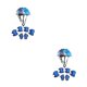 thumbnail image 4 of Bearachild 1 Juego de casco de rodillo para niños, ajustable, para bicicleta de niño pequeño, rodillera, codera, protectores de bicicletas para Azul oscuro 2piezas, 4 of 6