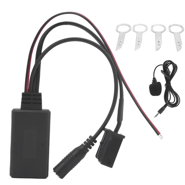 Adaptador de audio auxiliar Bluetooth 5.0 de 8 pines con micrófono y manos libres para Ford 5000/6000 CD estéreo.