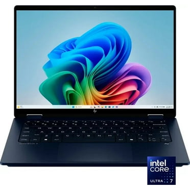 HP - OmniBook X Flip 2-in-1 - Copilot  PC - 14" 2K Touch-Screen Laptop - Intel Core Ultra 7 - 16GB Memory - 1TB SSD - Atmospheric Blue