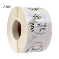 thumbnail image 1 of 500pcs/roll Floral Print Thank You Gift Bag Tags Wedding Party Favor Stickers, 1 of 5