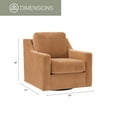 thumbnail image 3 of American Furniture Classics Urban Modern Model 8-03SOA-AC20V2 Swivel Accent Chair, 3 of 4