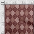 thumbnail image 2 of oneOone Rayon Brown Fabric Check Craft Projects Decor Fabric Printed By The Yard 56 Inch Wide, 2 of 4