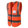 thumbnail image 1 of Jumpingount Chaleco reflectante premium chaleco impermeable sin mangas de seguridad amarillo L Camisetas sin mangas Naranja SG, 1 of 1