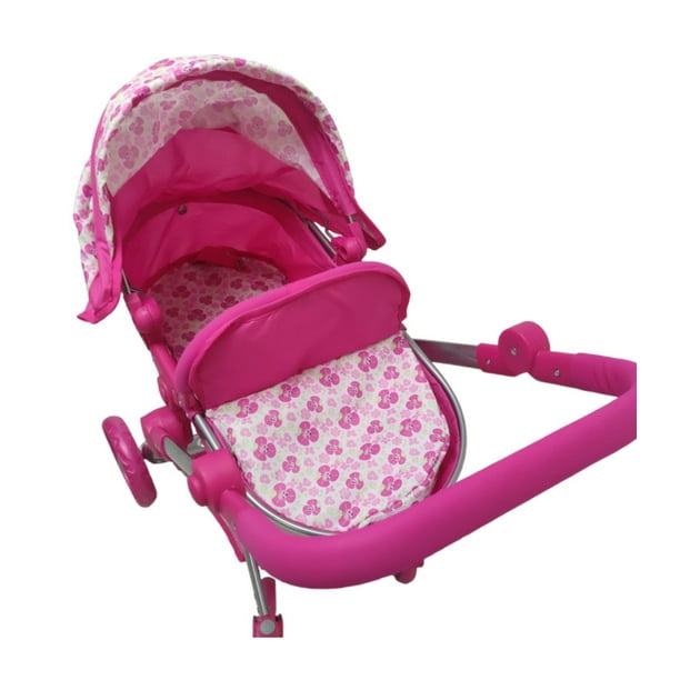 Carriola para Muneca Accesorio The Baby Shop con llantas soft eva anti ruido y resistentes Rosa