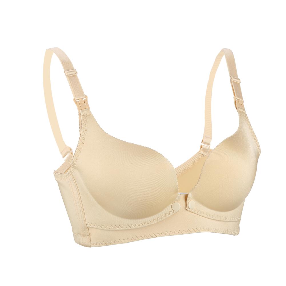 Mgaxyff Mgaxyff Wireless Front Button Nursing Maternity Cotton Bra