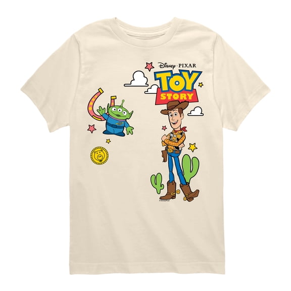 Toy Story - Toy Story Western - Youth Boys Short Sleeve Graphic T-Shirt