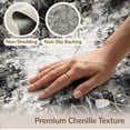 thumbnail image 6 of ODIKA Rugblack Fluid Gradient Drop Motif Radiating Fuzzy Smalltan Rugsgold for Playroom, Bedroom, Reading Nook, Pet Friendly & Kids Safe Play, 6 of 7