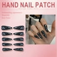 thumbnail image 4 of RAGUPEL 24Pcs Glue on Nails for Women,Hand-Drawn Lines Stiletto Press on Nails,Gold Sequins Best Press on Nails,Cute Nails for Daily Life,Dating,Gatherings and Photo Shoots,Style2, 4 of 7