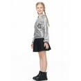 thumbnail image 5 of LOLANTA Girls Sequin Jacket Long Sleeve Kids Bomber Coats with Pockets Spring Fall Outfits, 5 of 7
