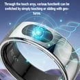 thumbnail image 4 of Fitness Smart Ring Touch Control Sports Health Tracker Ring Body Temperature Tracking Step Counting for Indoor Outdoor Use, 4 of 7