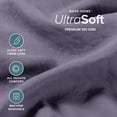 thumbnail image 3 of Bare Home Washed Sheet Set - Premium 1800 Collection - Deep Pocket - 4 Piece - Queen, Dusty Purple, 3 of 8