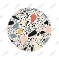 thumbnail image 3 of Tranquil Terrazzo Pattern Polyester Universal Spare Wheel Tire Cover Wheel Covers for Trailer RV SUV Truck Camper, 3 of 5
