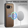 thumbnail image 5 of Decase for Google Pixel 9A Case (6.3") 2025, PU Leather Magnetic Phone Case with Removable Magnetic Wallet Purse, Compatible with Mag Safe, Lightweight Protective Slim Thin Cover,Brown, 5 of 11