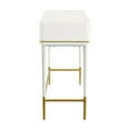 thumbnail image 5 of Maklaine Modern 2-Drawer Transitional Wood Desk in Off White, 5 of 7