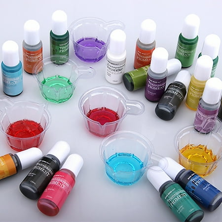

10ml Epoxy Resin Colorant - Easy-to-Use Environmentally Friendly Strong Seal Versatile for DIY Decoration Multicolor Translucent Gem Effect Perfect for Home Accessories