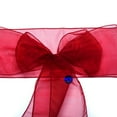 thumbnail image 5 of mds Pack of 150 Organza Chair Sash Bow Sashes for Wedding Decoration -Maroon, 5 of 7