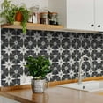 thumbnail image 3 of Mi Alma Star Shaped Black White Tile Stickers - Removable Vinyl 4x4, 24 pcs, 3 of 9