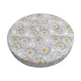thumbnail image 6 of Uemuo Daisies Flowers Pattern Round Bar Stool Seat Covers Washable Stool Cushion Slipcover Elastic Bar Chair Covers-14 inch, 6 of 7