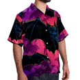 thumbnail image 2 of Bats Men's Short Sleeve Poplin Shirt, Button Down Casual Summer Beach Printed Unisex Shirt, 2 of 6