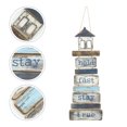 thumbnail image 3 of Creative Wooden Lighthouse Welcome Sign Mediterranean Style Lighthouse Welcome Board, 3 of 8