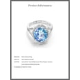 thumbnail image 5 of Gem Stone King 4.82 Ct Oval Millennium Blue Mystic Quartz 925 Sterling Silver Ring, 5 of 5