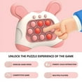 thumbnail image 5 of FIEWESEY Quick Push Console with Instant Sound Feedback,Handheld Fast Speed Pushing Game,Early Education Game Console,Pop it Fidget Toy Fast Push Game Decompression Toy (Pink), 5 of 7