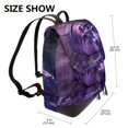 thumbnail image 2 of Fotbe Purple Hippo In Water for Leather Backpack Purse for Women Fashion Multipurpose Design Handbag Ladies Shoulder Bags Travel Backpack, 2 of 4