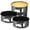 Black-7 Inch, variant on Round Cake Pan Black 6 Inch Carbon Steel Cheesecake Baking Tool