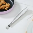 thumbnail image 2 of Mainstays 12" Stainless Steel Locking Cooking Tongs Silver, 2 of 9
