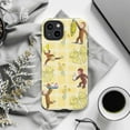thumbnail image 6 of Curious Monkey Yellow Plaid Phone Case for iPhone 16 15 14 13 12 11 Pro Max Mini Plus – Cute Cartoon Design, Dual Layer Touch Case, Shockproof Cover, 6 of 6