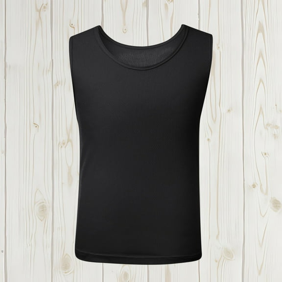 YYYTop Boys Girls Teen Breathable Mesh Athletic Tank Tops Sleeveless Workout T-Shirts Solid Color Underwear Casual Tankinis Soft Tank Tshirt Summer Sleeper Undershirts 2-16T