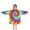 Colorful Tie Dye, variant on Rainbow Tie Dye Spiral Pattern Blanket Hoodies for Kids 6-13YR Oversize Wearable Blanket Hoodies for Boys Girls Teens