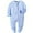 Blue, variant on 1 Piece Infant Unisex Baby Boys' Sleep and Play Footed Pajamas, 2 Way Zipper with Mitten Cuffs One-Piece Sleeper Cotton PJs For Newborn Girls