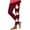 Red, variant on Riecok Legging Pants Women High Waist Casual Stretchy Ghost Print Workout Pants Trendy Streetwear