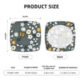 thumbnail image 6 of Lsque Flowers and Bee Printed Square Couch Cushion Covers, Floral Sofa Cushion Covers Replacement, Stretch Couch Covers for Couch-16.9in, 6 of 9