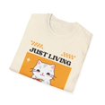 thumbnail image 2 of Funny Cat T-Shirt Living my best life, 2 of 6