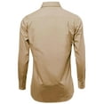 thumbnail image 5 of Omega Italy Men's Long Sleeve Dress Shirt Solid Color Regular Fit 25 Colors, 5 of 5