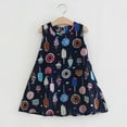 thumbnail image 4 of EnJoCho toddler Cute Dress Baby Kids Girls Sleeveless IceCream Cake Print Dresses Casual Clothes Baby Kids Summer Casual Beach Dresses 2-3 Years, 4 of 4