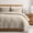 Beige, variant on WDCOZY White Queen Size Quilt Bedding Sets with Pillow Shams, Lightweight Soft Bedspread Coverlet, Quilted Blanket Thin Comforter Bed Cover, All Season Summer Spring, 3 Pieces, 90x90 inches